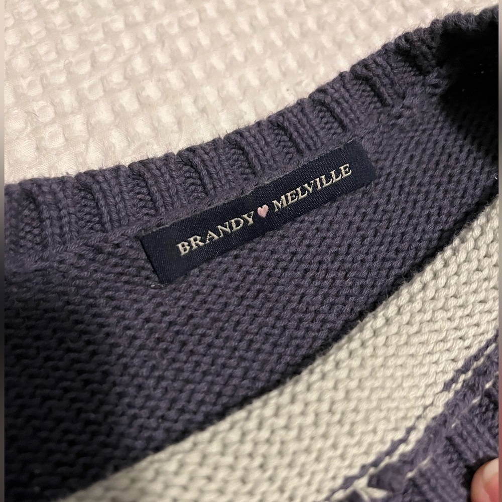 Blue and grey sweater from Brandy Melville size medium but it runs big